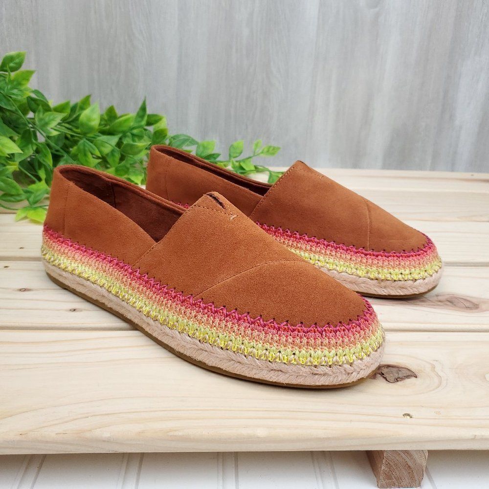 TOMS Esparto Suede Thread Espadrilles - Picture 13 of 14